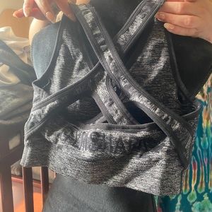 Gymshark Camo Seamless Sports Bra - Black